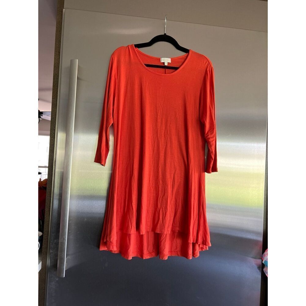 Simply Southern Women’s Rustic Orange Long Sleeve Dress tunic Size‎ medium